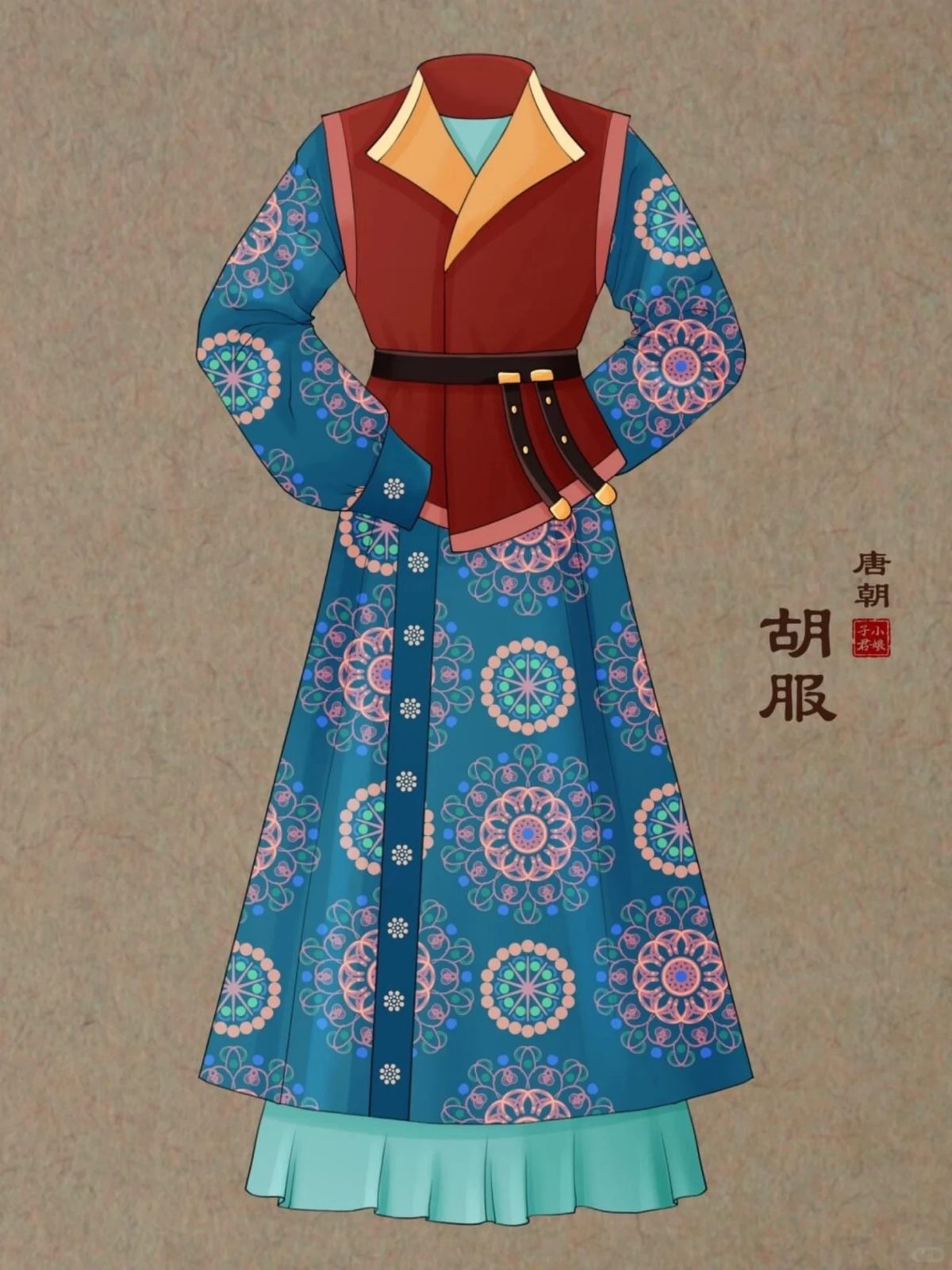 受中亚胡风影响的唐代女子服饰